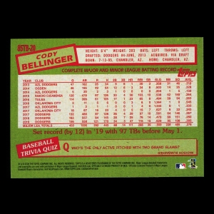 Cody Bellinger 2020 Topps 1985 Retro Dodgers