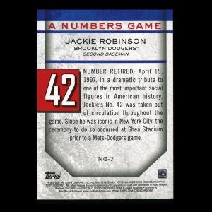 Jackie Robinson 2020 Topps A Numbers Game - 42 Dodgers