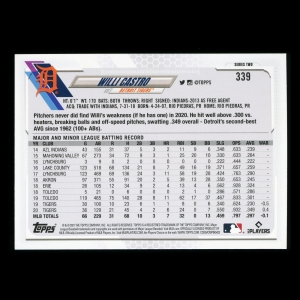 Willi Castro Topps 2021 All-Star Rookie Tigers