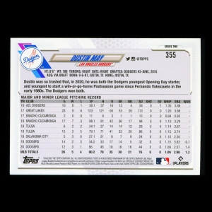 Dustin May Topps 2021 Future Stars Dodgers