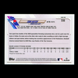 Tom Hatch RC Topps 2021 Rookie Blue Jays