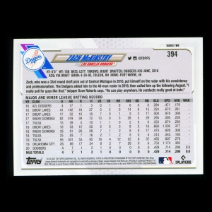 Zack McKinstry RC Topps 2021 Rookie Dodgers
