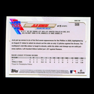 Jojo Romero RC Topps 2021 Rookie Phillies