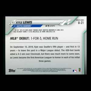 Kyle Lewis RC 2020 Topps Rookie Mariners