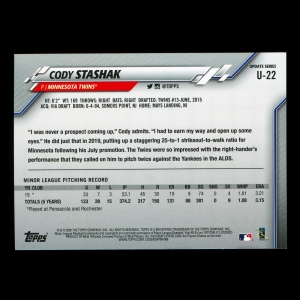 Cody Stashak RC 2020 Topps Rookie Twins