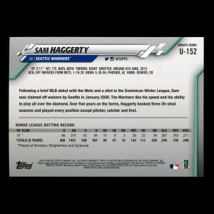 Sam Haggerty RC 2020 Topps Rookie Mariners