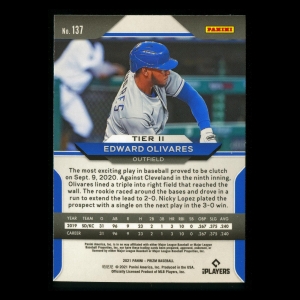 Edward Olivares RC 2021 Prizm Rookie Royals