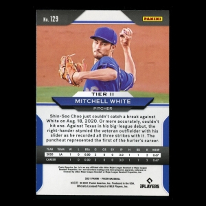 Mitchell White RC 2021 Prizm Rookie Dodgers