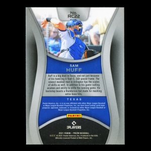 Sam Huff 2021 Prizm Rookie Class Rangers