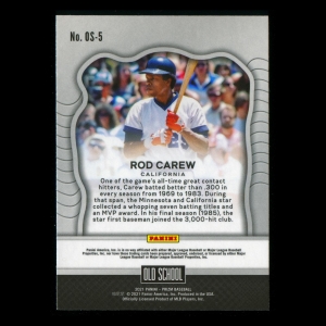 Rod Carew 2021 Prizm Old School Angels