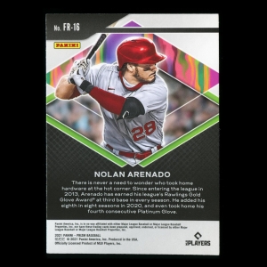 Nolan Arenado 2021 Prizm Fearless Cardinals