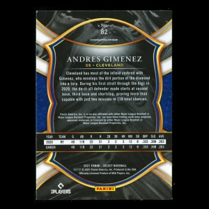 Andres Gimenez RC 2021 Select Rookie Indians