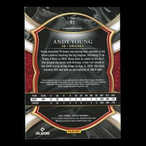 Andy Young RC 2021 Select Rookie Diamondbacks
