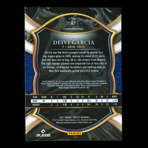 Deivi Garcia RC 2021 Select Rookie Yankees
