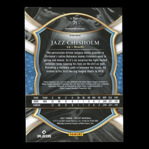 Jazz Chisholm RC 2021 Select Rookie Holo Marlines