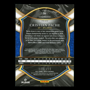 Cristian Pache RC 2021 Select Rookie Blue Braves 130/149