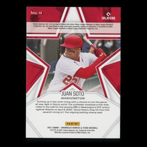 Juan Soto 2021 Rookies and Stars Nationals