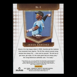 Jesus Sanchez RC 2021 Timeless Treasures Rookie Marlins