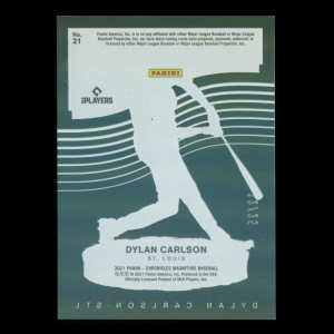 Dylan Carlson RC 2021 Magnitude Purple Rookie Cardinals 12/25