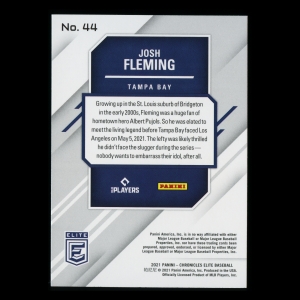 Josh Fleming RC 2021 Elite Rookie Rays