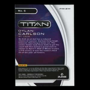 Dylan Carlson RC 2021 Titan Holo Rookie Cardinals