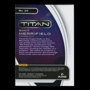 Whit Merrifield 2021 Titan Royals