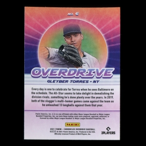 Gleyber Torres 2021 Overdrive Yankees