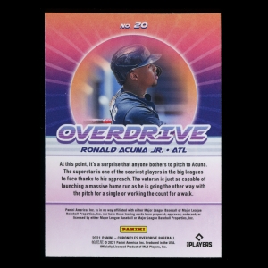 Ronald Acuna Jr. 2021 Overdrive Braves