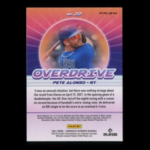 Pete Alonso 2021 Overdrive Holo Mets