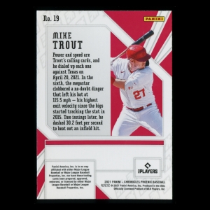 Mike Trout 2021 Phoenix Angels