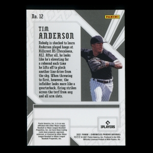 Tim Anderson 2021 Phoenix White Sox