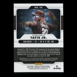 Fernando Tatis Jr. 2021 Obsidian Padres