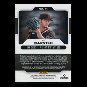 Yu Darvish 2021 Obsidian Padres