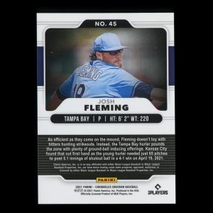 Josh Fleming RC 2021 Obsidian Rookie Rays