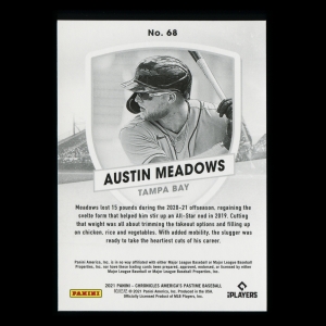 Austin Meadows 2021 America's Pastime Rays