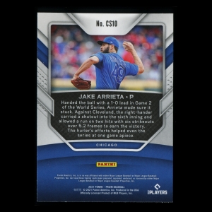 Jake Arrieta 2021 Prizm Championship Stage Cubs
