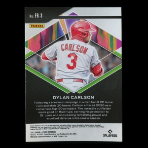 Dylan Carlson RC 2021 Prizm Fearless Rookie Cardinals