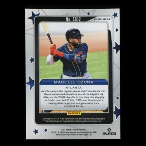 Marcell Ozuna 2021 Prizm Star Gazing Silver Braves