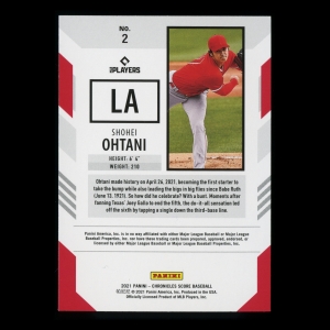 Shohei Ohtani 2021 Score Angels