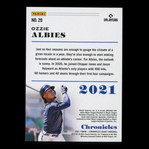 Ozzie Albies 2021 Chronicles Braves