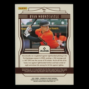 Ryan Mountcastle RC 2021 Legacy Rookie Orioles