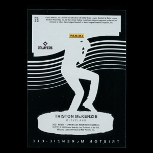 Triston McKenzie RC 2021 Magnitude Rookie Indians