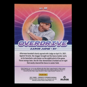 Aaron Judge 2021 Overdrive Yankees