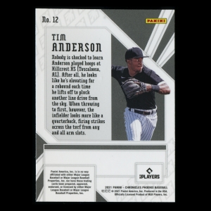 Tim Anderson 2021 Phoenix White Sox