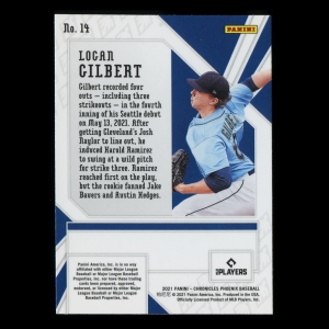 Logan Gilbert RC 2021 Phoenix Rookie Holo Mariners