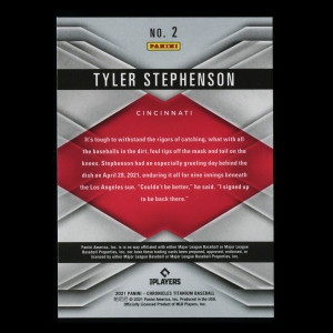 Tyler Stephenson RC 2021 Titanium Rookie Reds