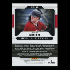 Pavin Smith RC 2021 Obsidian Rookie Diamondbacks