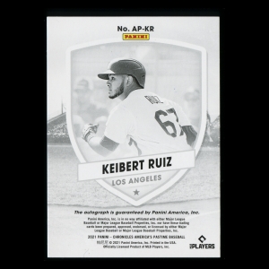 Keibert Ruiz 2021 America's Pastime Auto Dodgers 36/99