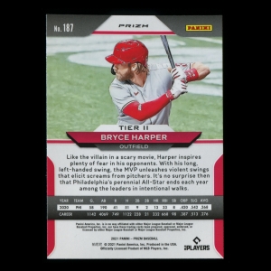 Bryce Harper 2021 Prizm Silver Phillies