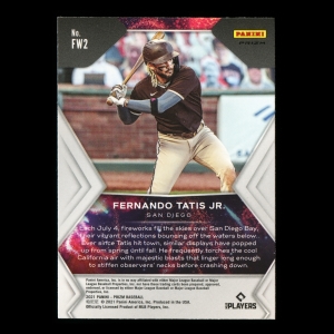 Fernando Tatis Jr. 2021 Prizm Fireworks Silver Padres